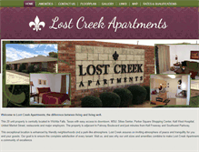 Tablet Screenshot of lostcreekapartments.com